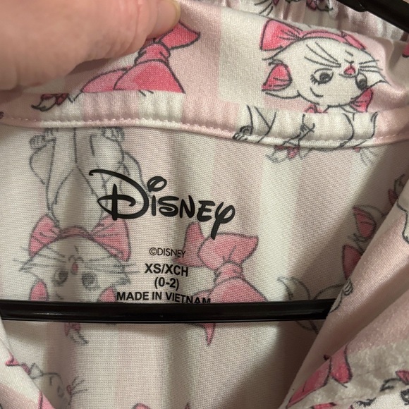 Disney Pink and White Cat Pajama Set - Picture 3 of 10